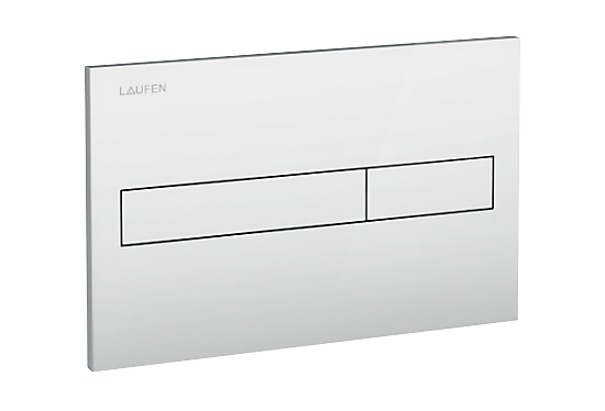 Laufen tryk, 2-skyl betjeningsplade til duplo, matkrom