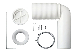 LAUFEN back-to-wall afløbsbøjning, 7-22 cm