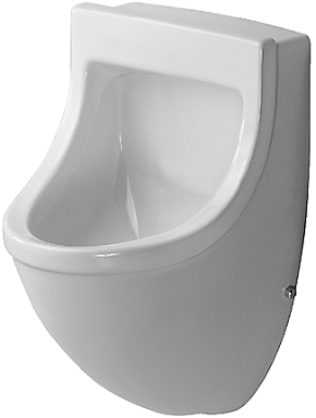 Duravit Starck 3 Urinal. Vandtilslutning bagfra. Med flue. Hvid