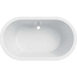 GEBERIT Bambini ovalt badekar til babyer: B=51.5cm, Alpin-hvid / Mat, Samlet volumen 80 liter