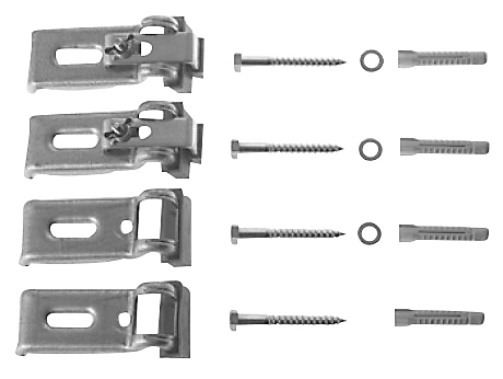 Duravit Befæstelsessæt til Starck badekar, 4 stk.