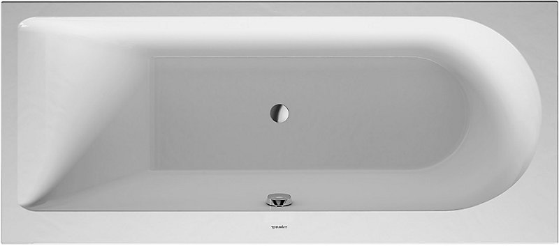 Duravit Darling New badekar 1600x700mm til indbygning i venstre hjørne