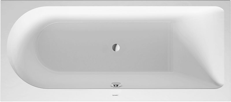 Duravit Darling New badekar 1700x750mm til indbygning i højre hjørne