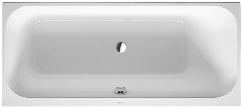 Duravit Happy D.2 badekar 1700x750mm til indbygning i højre hjørne med ryglæn til højre