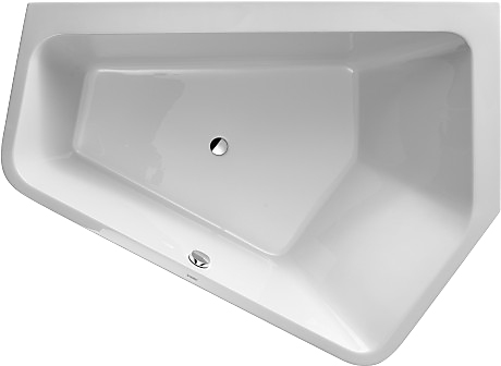 Duravit Paiova 5 badekar 1900x1400mm til højre hjørne, med integreret panel