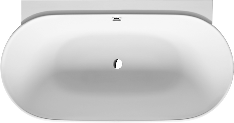 Duravit Luv badekar 1800x950mm back to wall med bensæt med sømløs panel