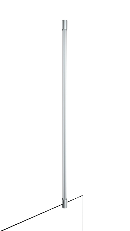 Vetro Bruseforhængstang/ loftstiver 1000 mm justerbar, Vandret eller lodret, krom