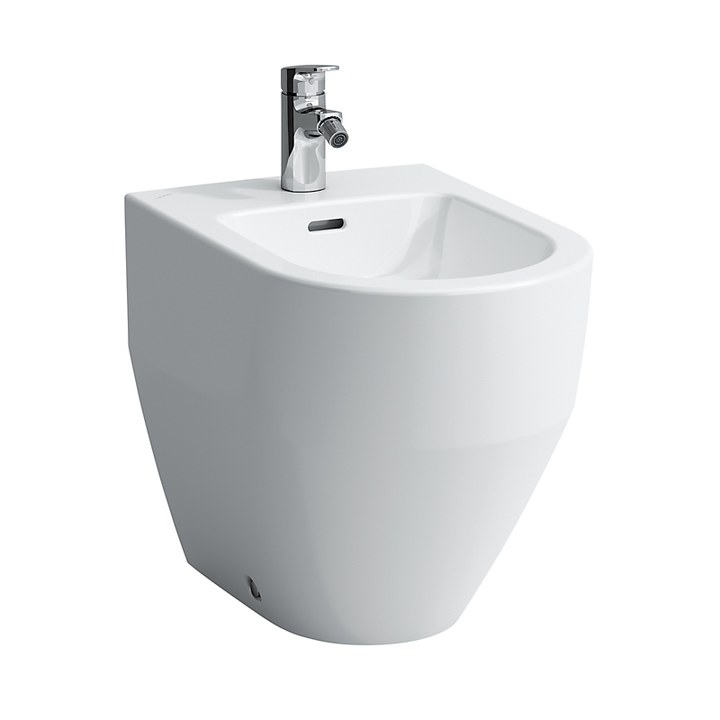 Laufen Pro bidet 530x360mm gulvstående med hanehul hvid porcelæn