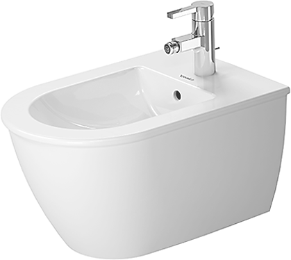 Duravit Darling New bidet, 360x540 mm, væghængt, med Wondergliss