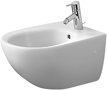 Duravit Architec vægbidet 58x36,5cm med hanehul & WonderGliss