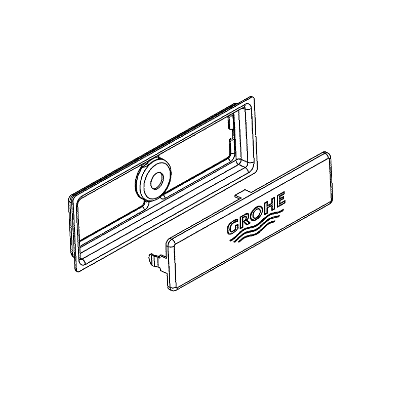 GROHE dækelement 90,2x30mm til overløb