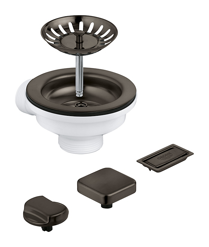 GROHE afløbsarmatur køkkenvask børstet hard graphite