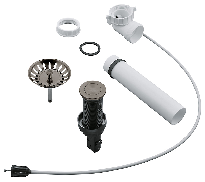 GROHE afløbsarmatur køkkenvask børstet hard graphite