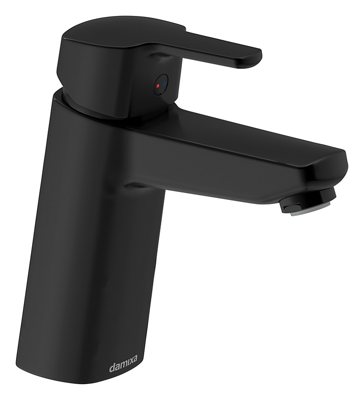 Damixa Pine håndvaskarmatur medium, rub clean, 6l/min, mat sort