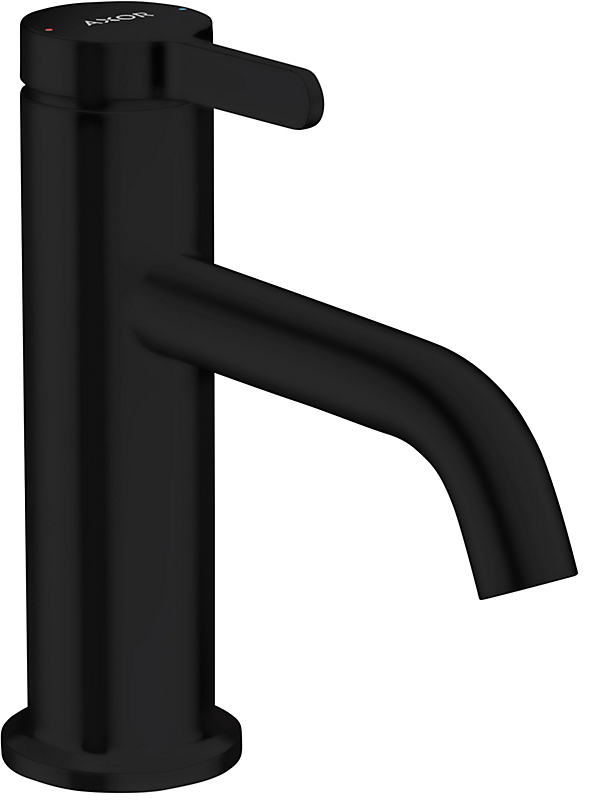 hansgrohe AXOR One håndvaskarmatur 130mm tud med siventil, mat sort