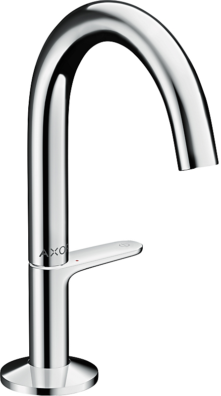 hansgrohe AXOR One håndvaskarmatur 122mm tud med push-open, forkromet