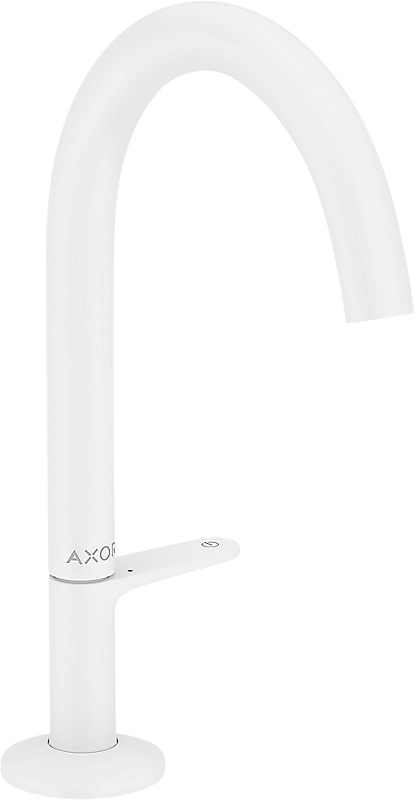 hansgrohe AXOR One 170 håndvaskarmatur med Push-open ventil, mat hvid