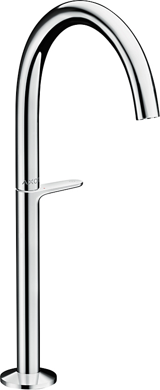 hansgrohe AXOR One håndvaskarmatur 165mm tud med push-open, forkromet