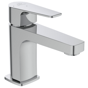 Ideal Standard Cerafine D håndvaskarmatur, koldstart, 5 l/min, Tud L:115 H:80 med træk-op bundventil, Krom