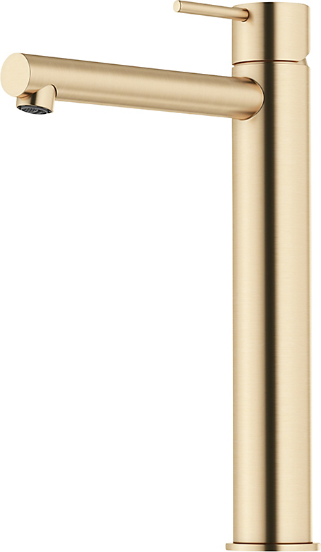 Mora håndvaskarmatur, inxx ii sharp high, børstet messing PVD