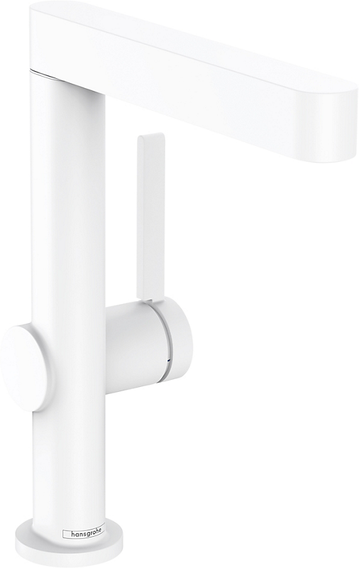 hansgrohe Finoris håndvaskarmatur 230 med svingtud og push-open bundventil, mat hvid