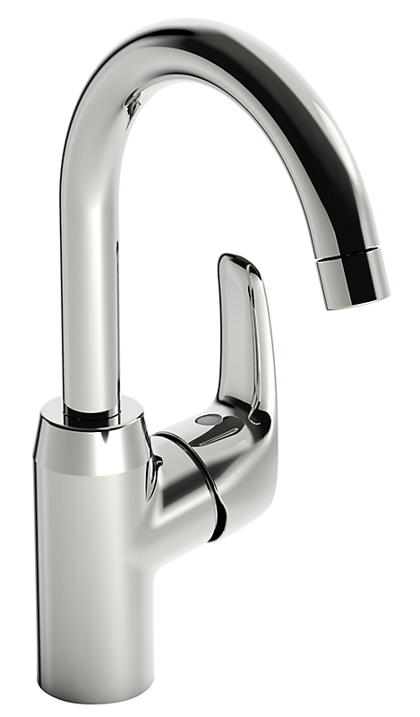 Oras Safira 1007F Håndvaskarmatur med høj svingtud, uden bundventil