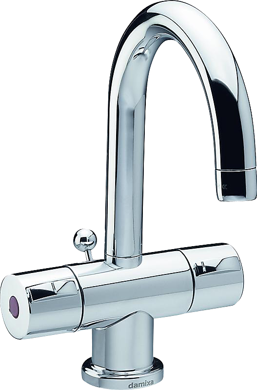 Damixa Titan håndvaskarmatur 2-grebs. Forkromet med bundventil