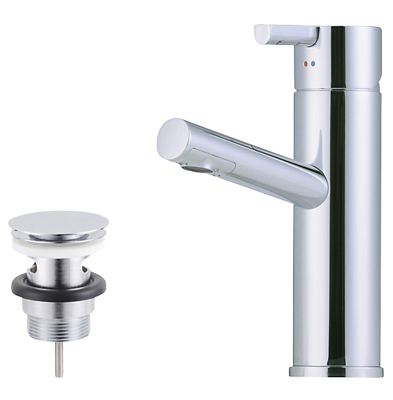 Mora Rexx håndvaskarmatur med bundventil. Krom b5