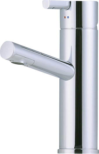 Mora Rexx Håndvaskarmatur med bundventil. Krom/Sort