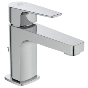 Ideal Standard Cerafine D håndvaskarmatur, 5 l/min, Tud L:115 H:80, med træk-op bundventil, Krom