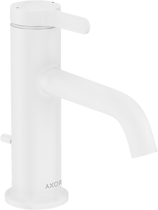 hansgrohe AXOR One 70 håndvaskarmatur med løft op ventil, mat hvid