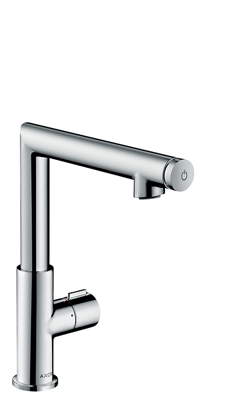 hansgrohe AXOR Uno 220 Select håndvaskarmatur med løft-op bundventil & svingtud. Krom