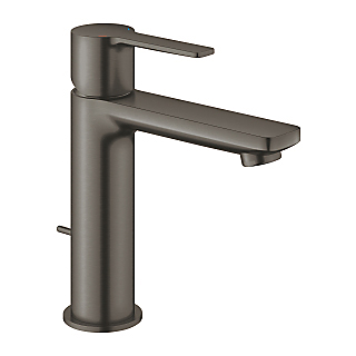 GROHE Lineare new håndvaskarmatur 128mm tud med bundventil. Børstet Hard graphite