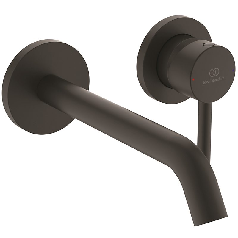 Ideal Standard Ceraline håndvaskarmatur til væg. Silk black