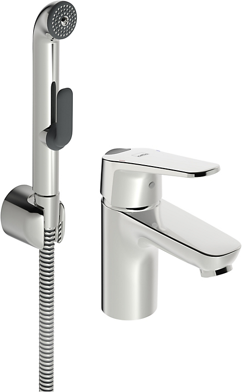 Oras Vega Håndvaskarmatur med Bidetta håndbruser . Eco funktion. Krom