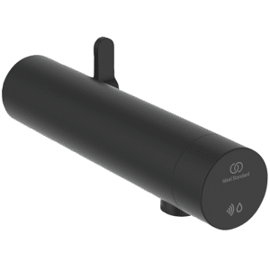 Ideal Standard Sensorflow Håndvaskarmatur 6V med blander, panelvæg Silk Black