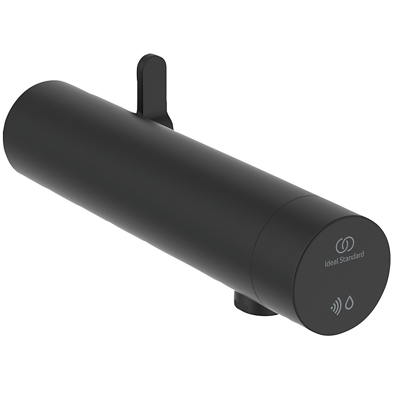 Ideal Standard Sensorflow Håndvaskarmatur 6V med blander, panelvæg Silk Black