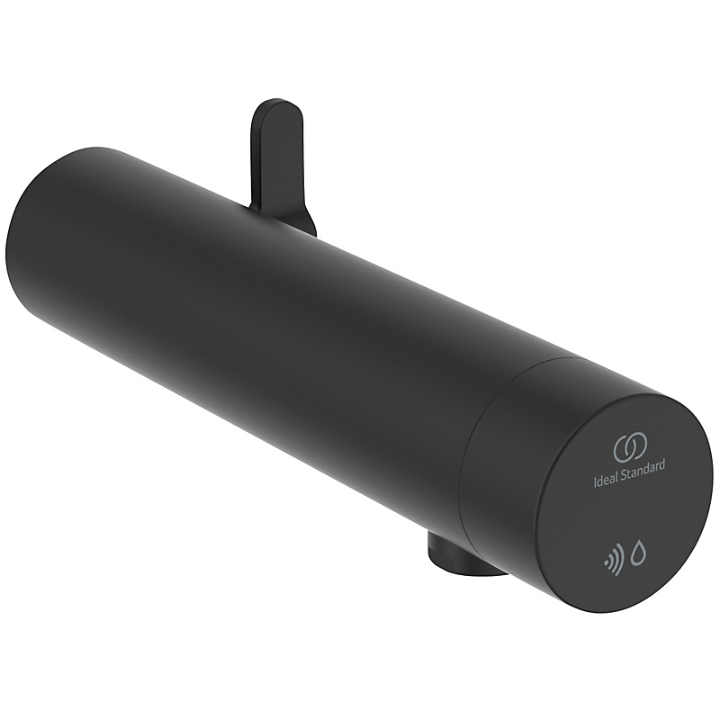 Ideal Standard Sensorflow Håndvaskarmatur 230V med blander, panelvæg Silk Black