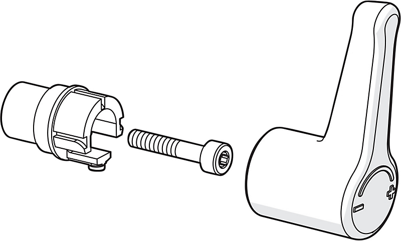 Oras Electra temperatur reguleringsgreb forkromet