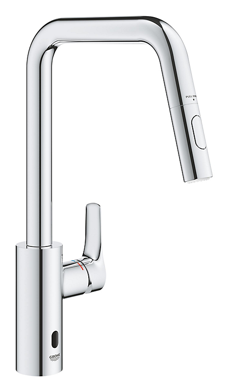 GROHE Eurosmart Hybrid Køkken armatur Høj U-Tud Dual Spray. Krom