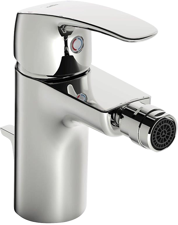 Oras Safira bidetarmatur med bundventil 106mm forkromet