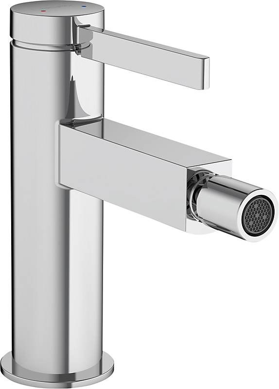 hansgrohe Finoris bidetarmatur med push-open bundventil, krom