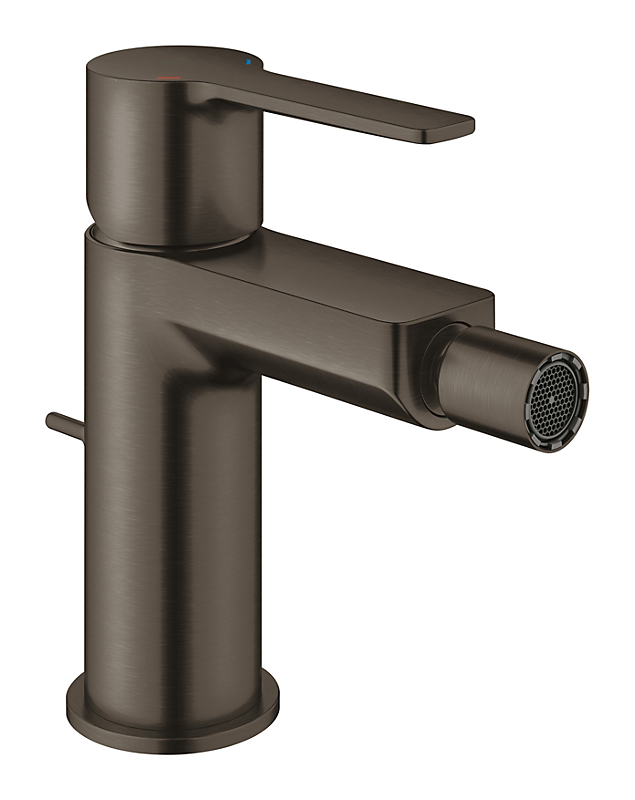 GROHE Lineare new bidetarmatur 114mm tud med bundventil. Børstet hard graphite