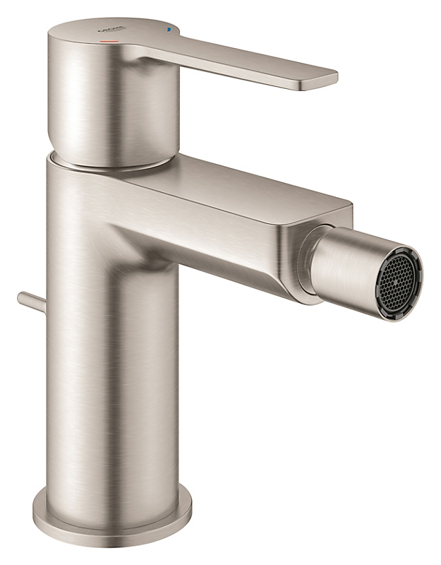 GROHE Lineare new bidetarmatur 114mm tud med bundventil. Supersteel