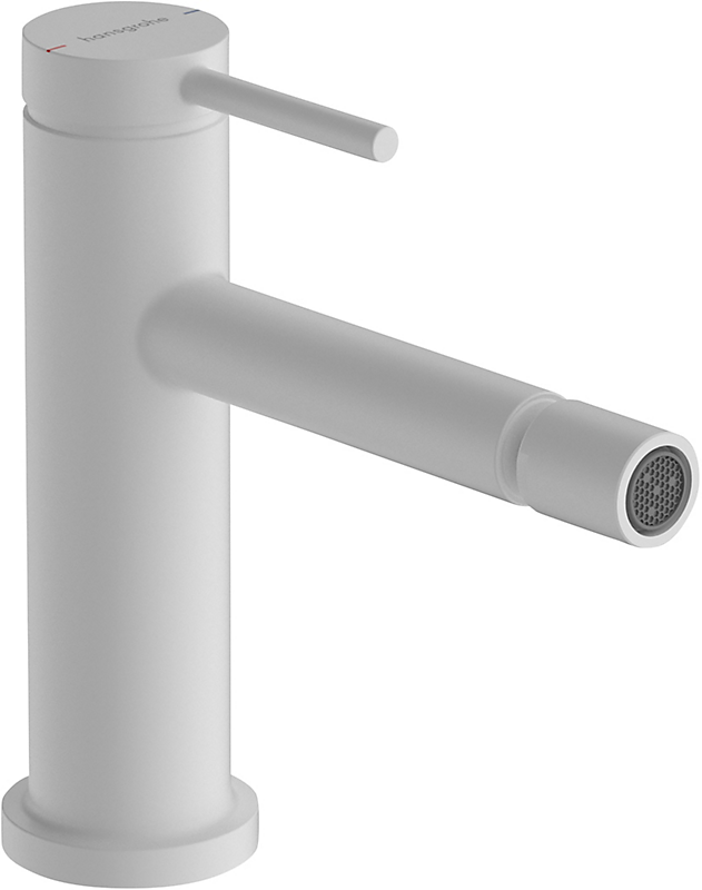 hansgrohe Tecturis S bidétarmatur med løft op bundventil. Mat hvid