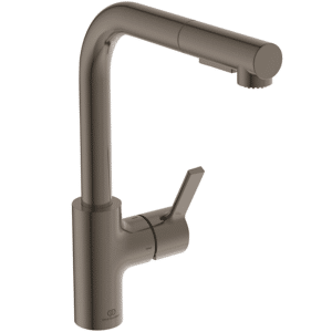Ideal Standard GUSTO Køkkenarmatur med udtrækstud L-tud 115x235x333 mm i magnetic grey PVD