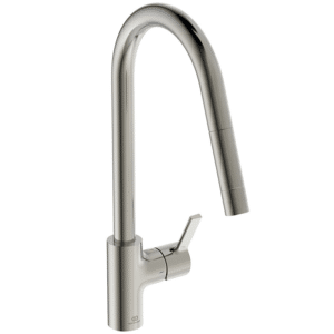 Ideal Standard GUSTO køkkenarmatur med udtræk 115x240x456 PVD Silver Storm