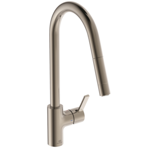 Ideal Standard GUSTO Køkkenarmatur C-tud 115x241x456 mm i silver storm PVD, PVD