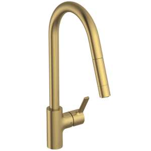 Ideal Standard GUSTO Køkkenarmatur C-tud 115x241x456 mm i brushed gold PVD