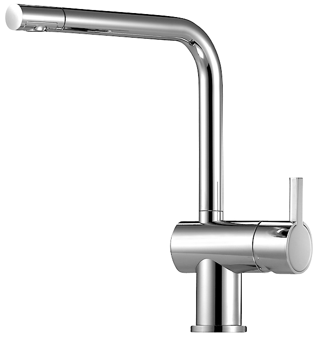 Mora Rexx K6 Køkkenarmatur krom med L-tud, Flexible tilslutningsslanger G3/8